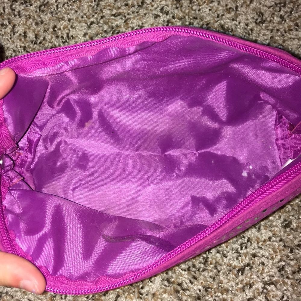 Purple Polkadot makeup bag - Picture 2 of 2